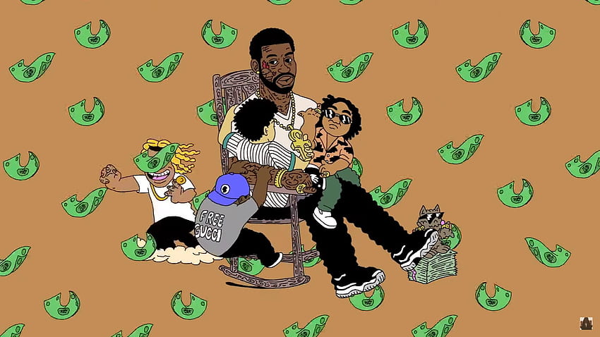 Gucci Mane แชร์วิดีโอแอนิเมชั่นสำหรับ All My Children, Kodak Black Cartoon วอลล์เปเปอร์ HD