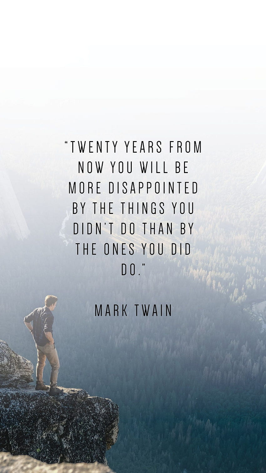 Phone To Inspire in 2020. Mark twain quotes, Chance quotes, 긍정적인 인용구 HD 전화 배경 화면