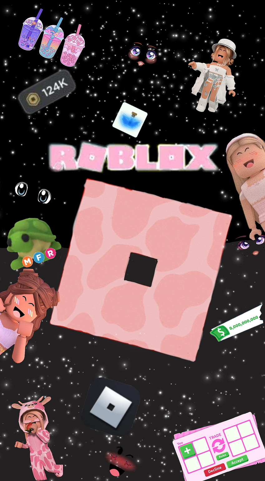 Download Aesthetic Roblox Girls Collage Wallpaper