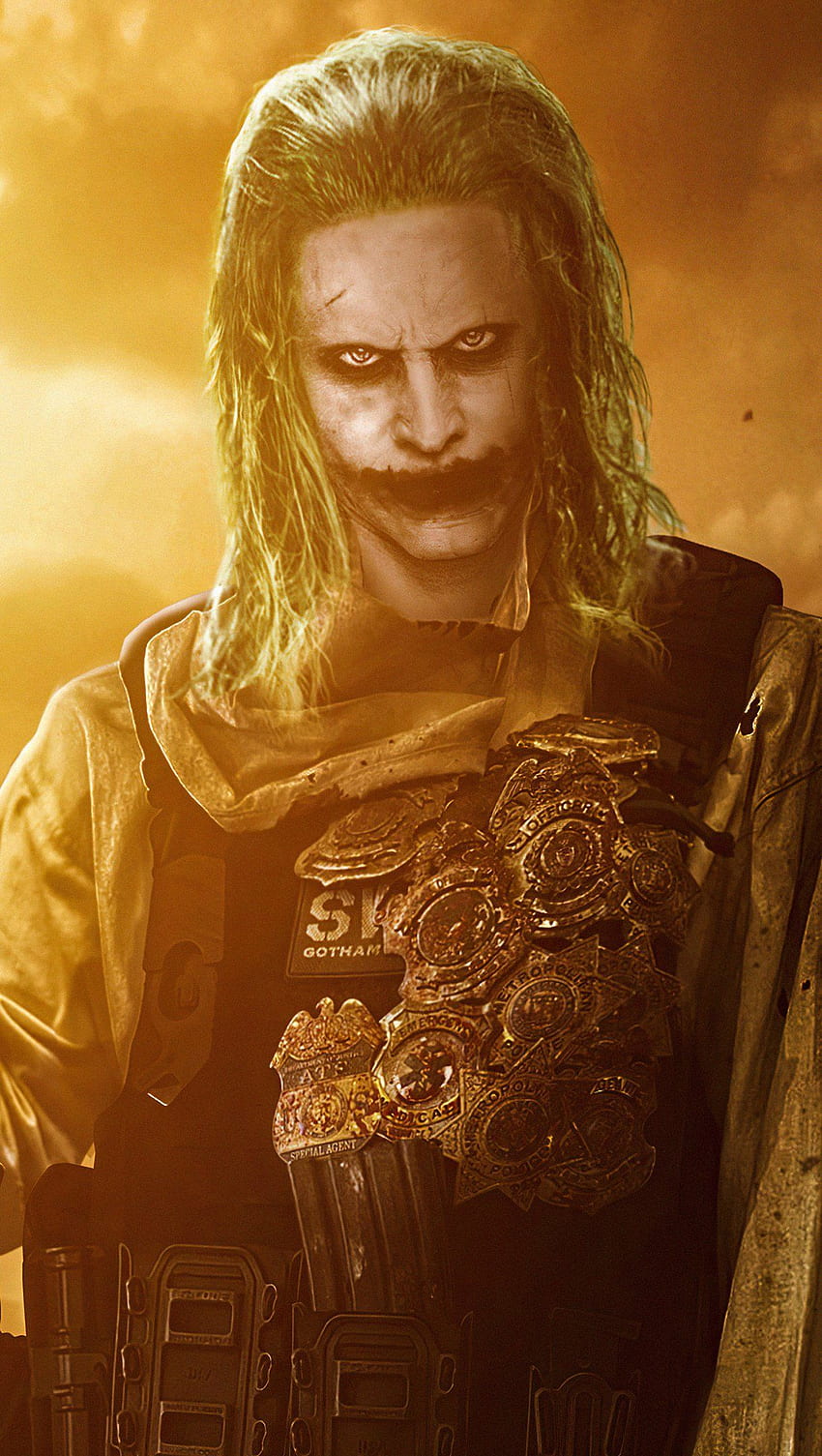 Jared Leto jako Joker w Justice League 2021 Ultra, Jared Leto Joker iPhone Tapeta na telefon HD