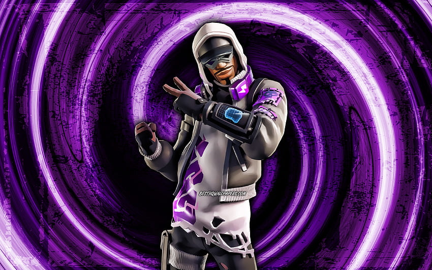 Stratus, purple grunge background, Fortnite, vortex, Fortnite characters, Stratus Skin, Fortnite Battle Royale, Stratus Fortnite for with resolution . High Quality HD wallpaper