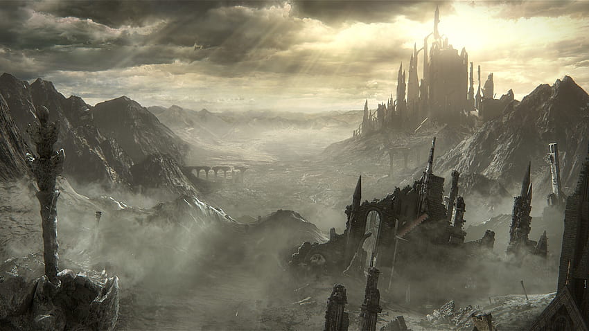 Общи Dark Souls III Dark Souls Gothic midevil тъмни видеоигри рицар огнен меч HD тапет