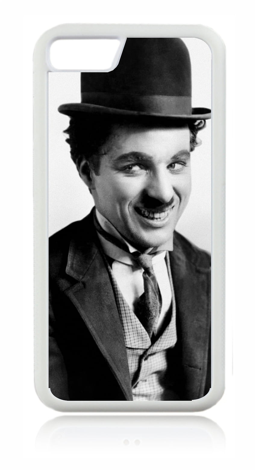 Charlie Chaplin Vintage Celebrity Actor เคสยางสีขาวสำหรับ Apple iPhone 6 / iPhone 6s - อุปกรณ์เสริม iPhone 6 - อุปกรณ์เสริม iPhone 6s, Charlie Chaplin iPhone 6s วอลล์เปเปอร์โทรศัพท์ HD