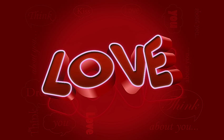 Love, Inscription HD wallpaper