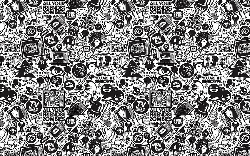 black and white design Gallery, Aztec Pattern HD wallpaper