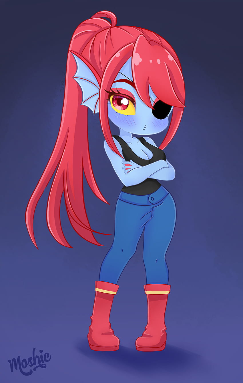 Undyne - Undertale by iMoshie Undyne - Undertale by iMoshie HD phone wallpaper