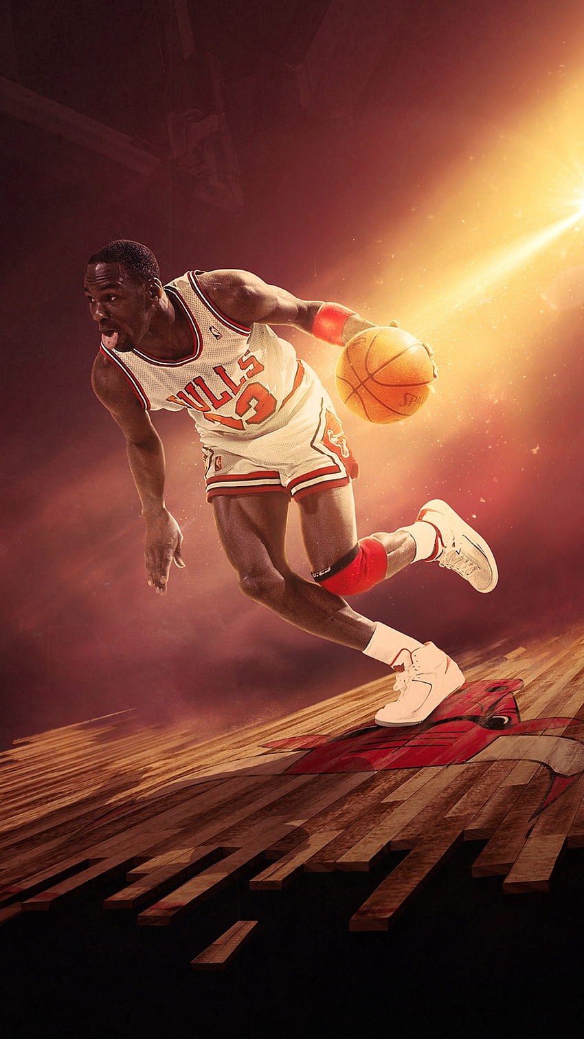 Michael Jordan Bulls Trikot, Michael Jordan Chicago Bulls HD-Handy-Hintergrundbild