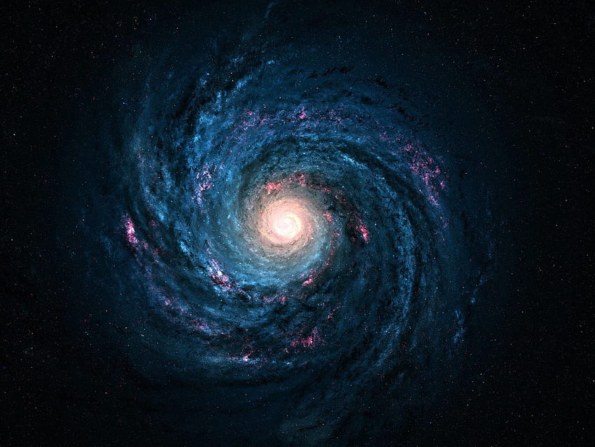 Fibonacci-Folge in der Galaxie -, Fibonacci-Spirale HD-Hintergrundbild