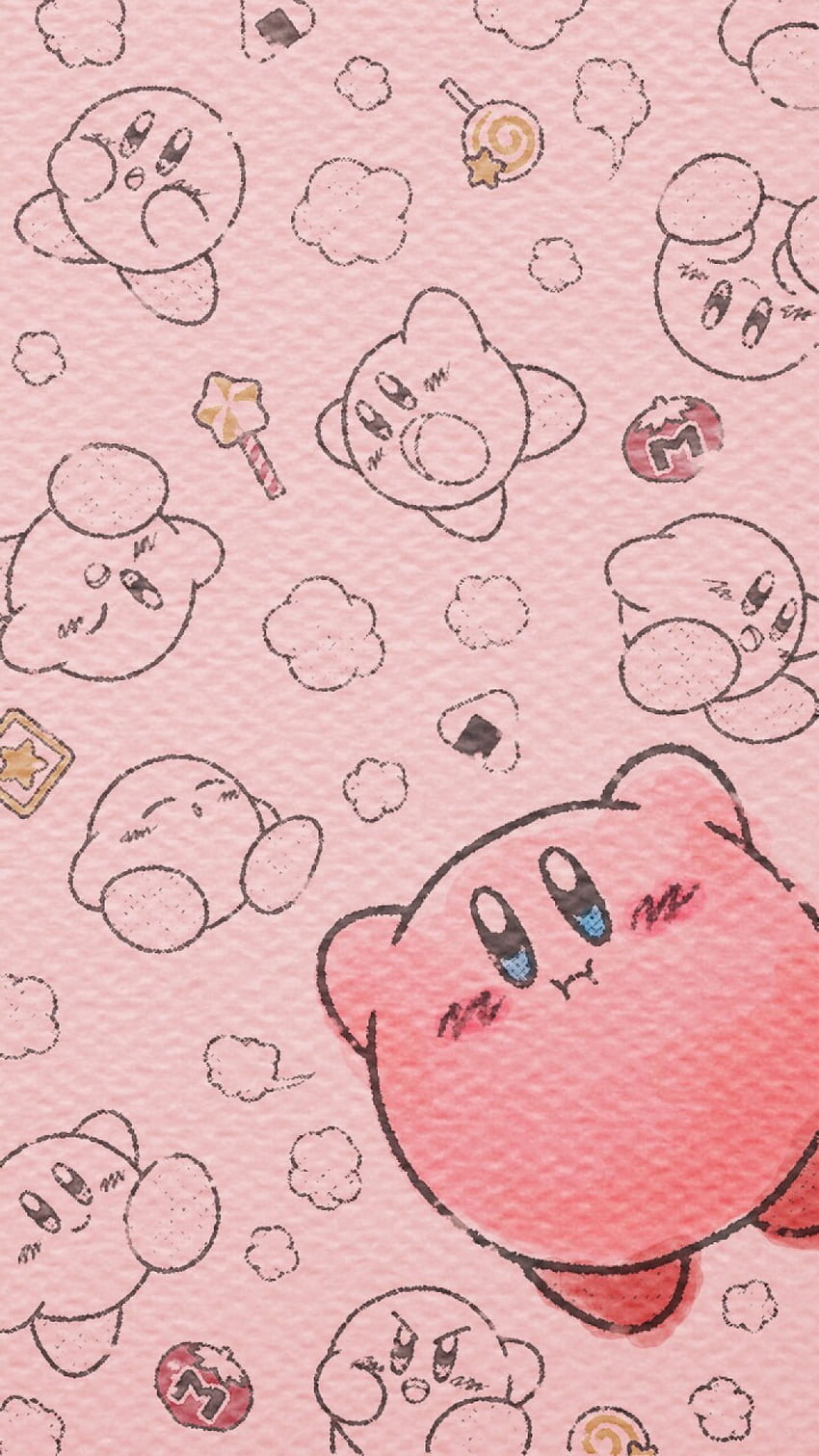 การเล่นเกม สีชมพูน่ารัก Nintendo Kirby 3Ds นักเล่นเกม WiiU Kirby Triple Deluxe Atokyojourney วอลล์เปเปอร์โทรศัพท์ HD
