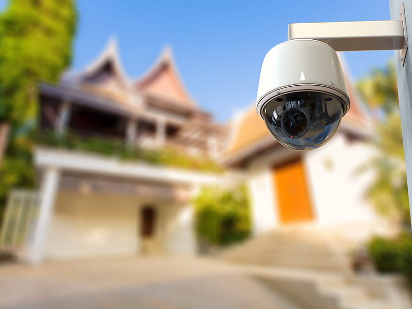 보안 카메라 시스템의 필수 구성 요소 - 게이트웨이 잠금 및 보안 카메라 HD 월페이퍼