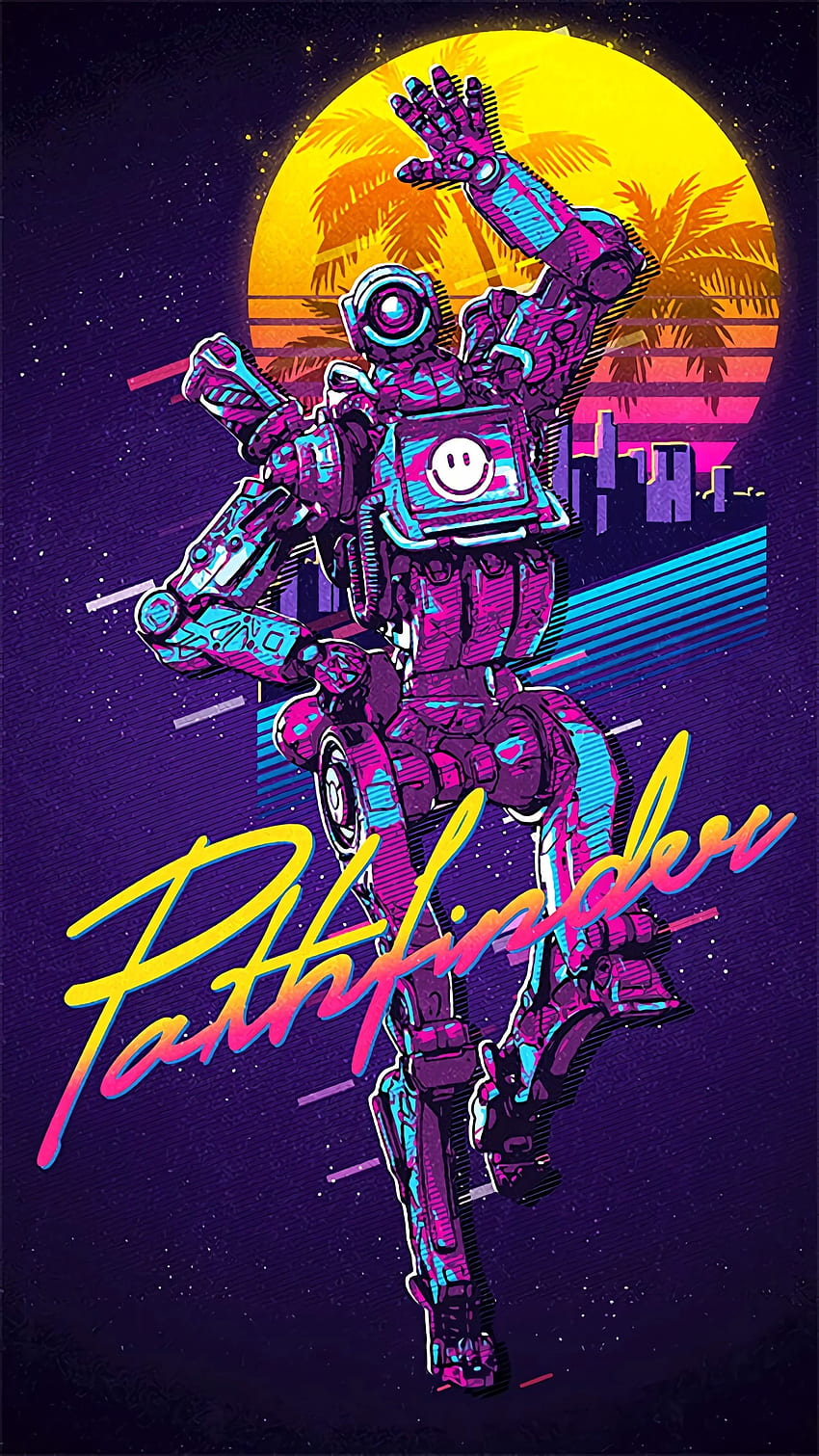 Phone background for you Pathfinder mains if you dig that 80s HD phone wallpaper