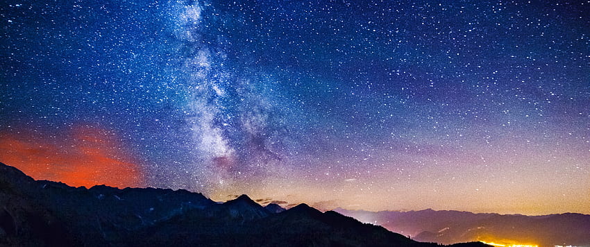 Milky Way , Starry sky, Astronomy, Night time, Outer space, Nature ...