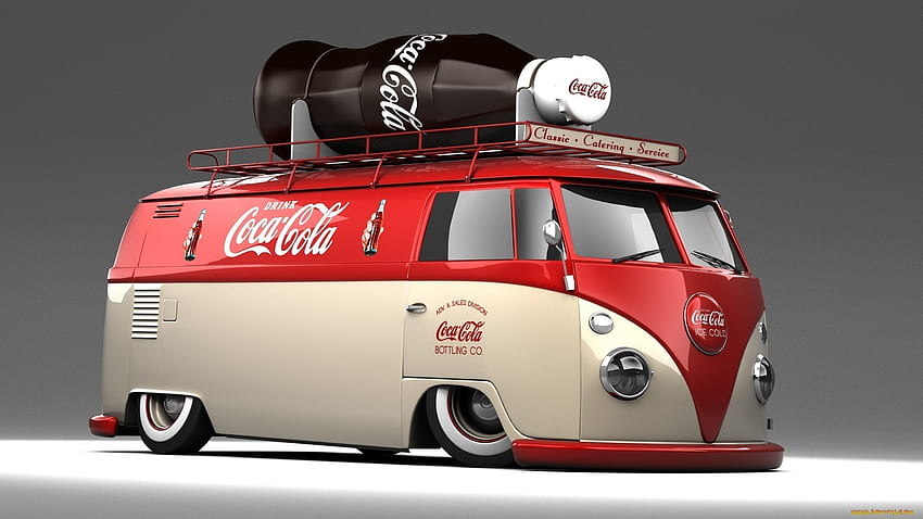 Coca-Cola Kombi, coca, volkswagen, kombi, cola papel de parede HD