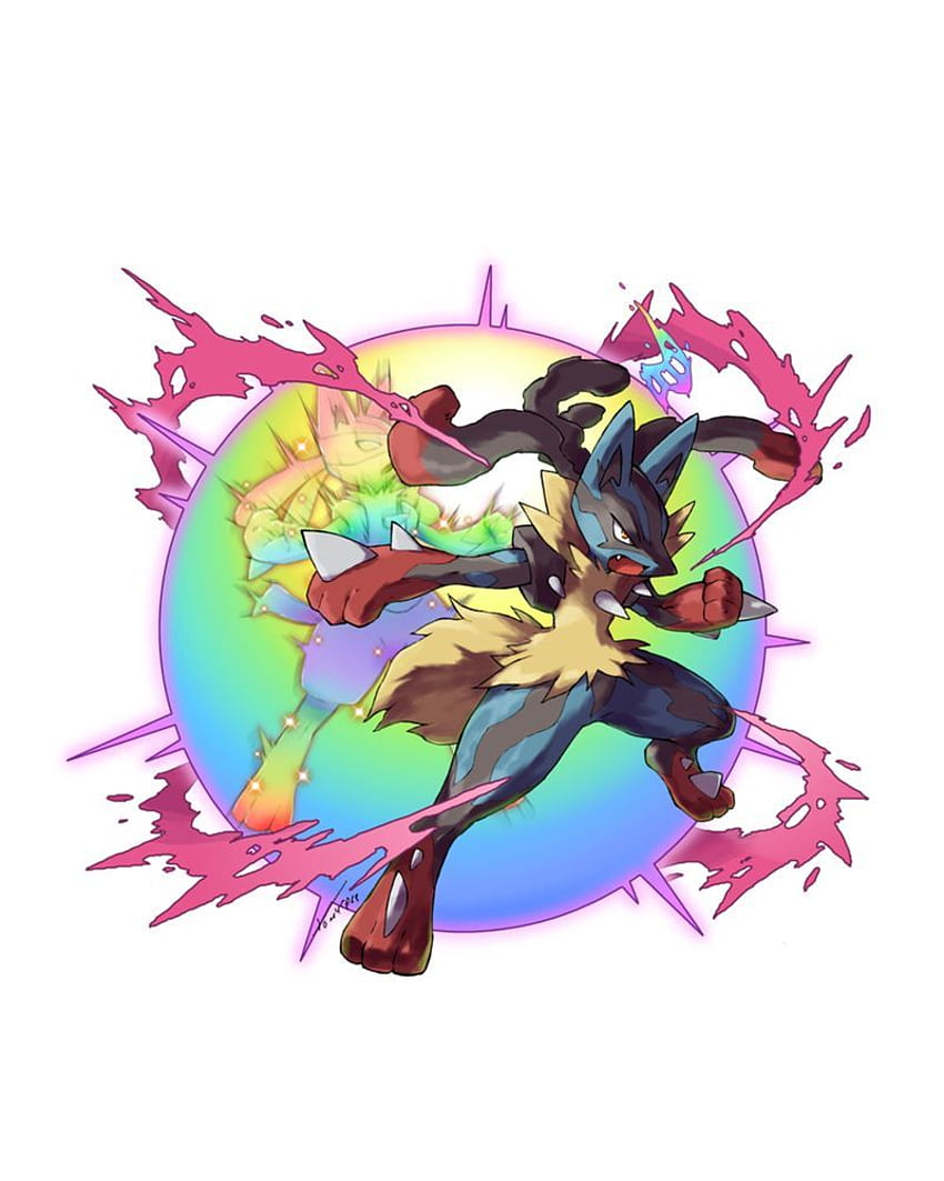 Mega Lucario Shiny  Pokemon art, Pokemon, Painting