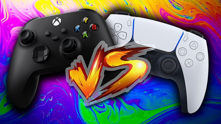 PS5 Dual Sense срещу Xbox Series X Controller. Звук + хаптична обратна връзка, адаптивни тригери и захващане, счупен контролер за Xbox HD тапет