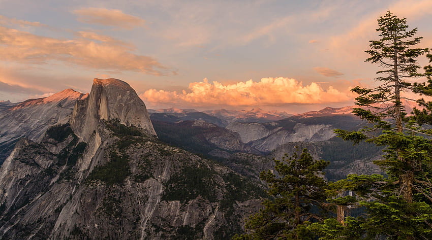 Dome for your or mobile screen のページ 2、Yosemite Half Dome 高画質の壁紙