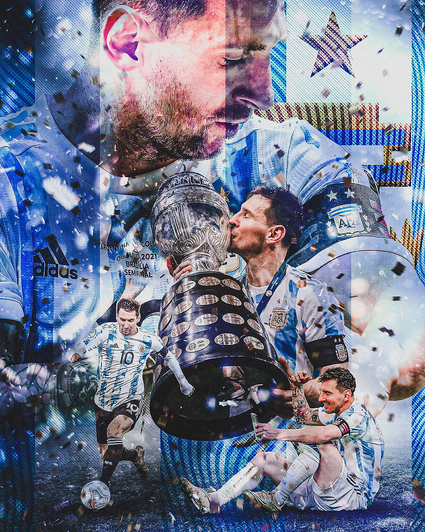 Leo Messi, Argentina, Copa_America_2021, Copa_America_Messi, Copa_America, Leo_Messi, Futebol, Lionel_Messi Papel de parede de celular HD