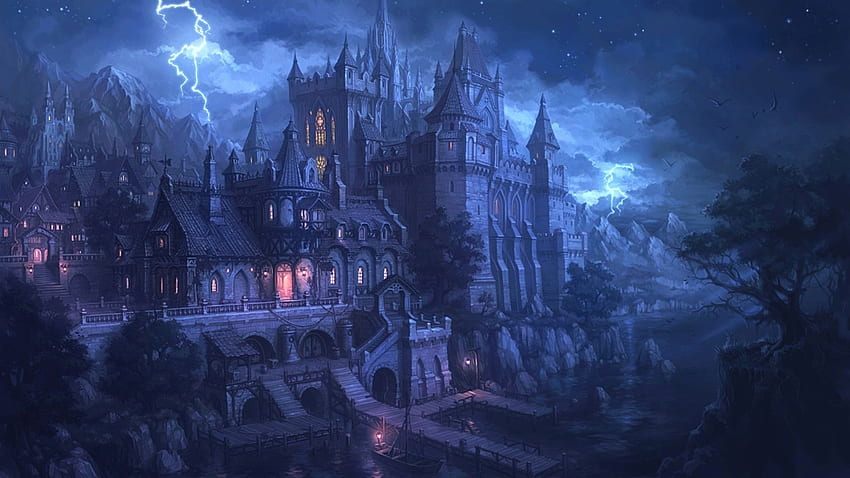 Gothic Castle , Dark Gothic Castle HD wallpaper