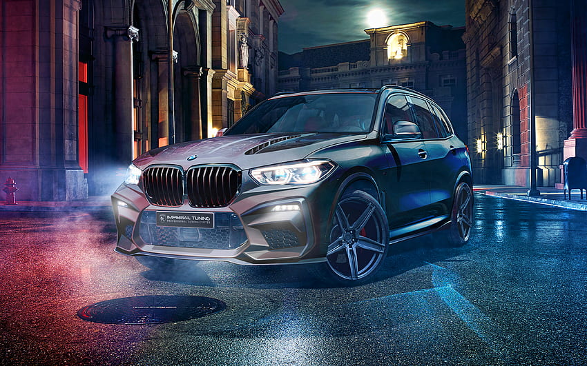 BMW X5, , nightscapes, 2021 cars, G05, tuning, SUVs, Imperial Tuning, german cars, BMW HD wallpaper