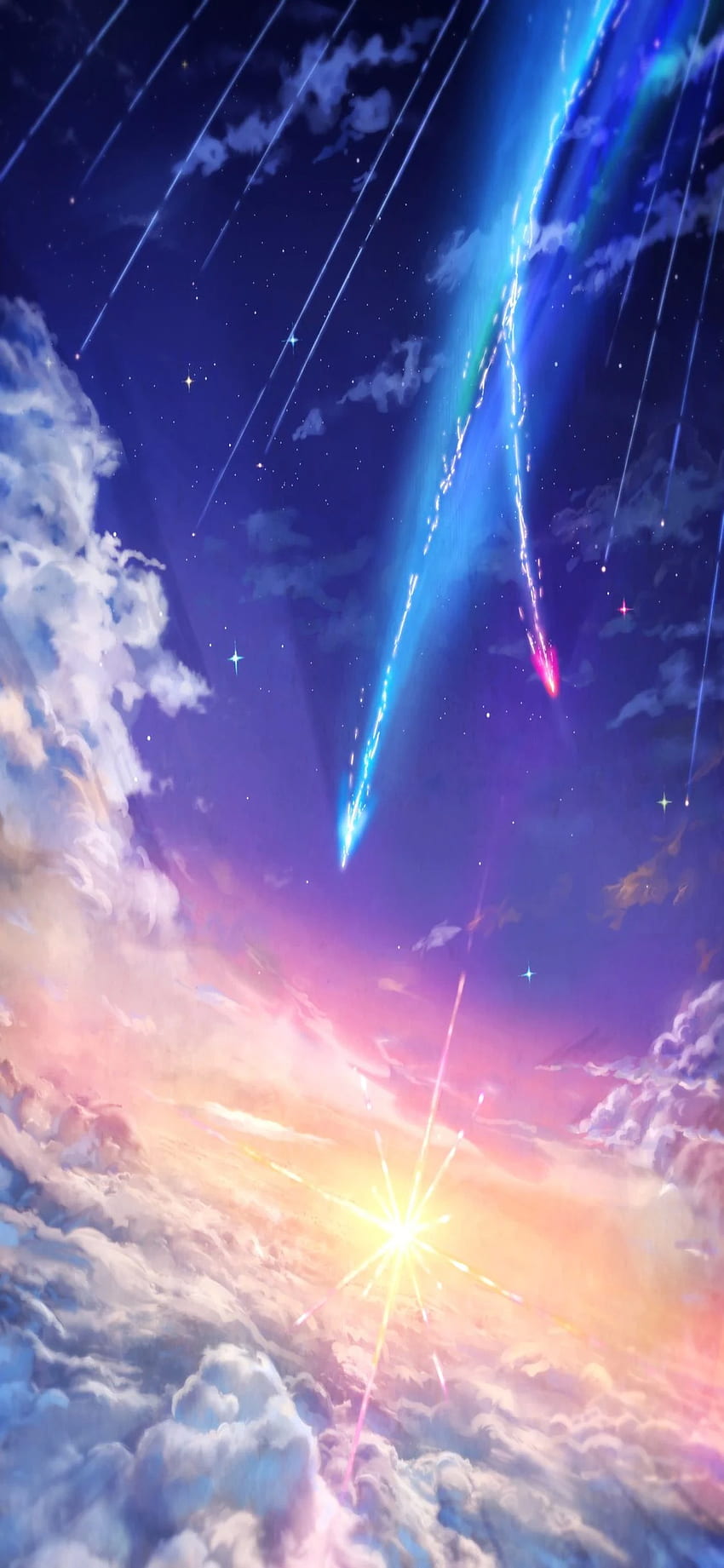 HD wallpaper: Anime, Your Name., Building, City, Kimi No Na Wa., Night, Sky