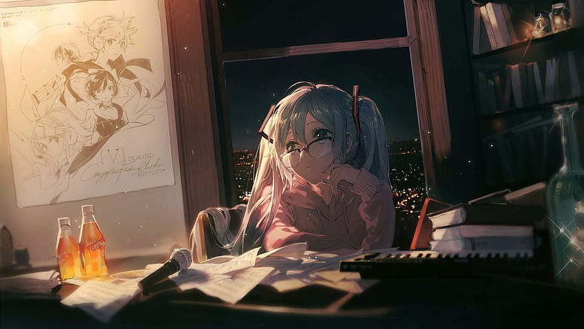 Lofi Anime, Chill Out, Anime Girls, Night • For You For & Mobile HD 월페이퍼