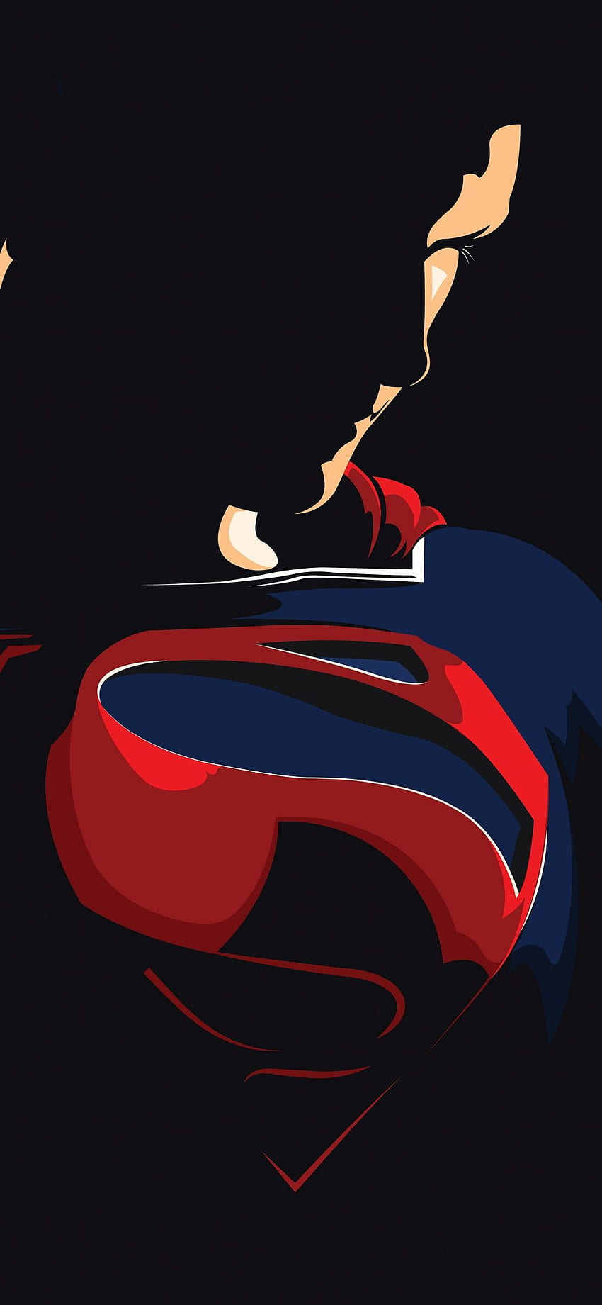 슈퍼맨, 저스티스 리그, 미니멀 앤 다크, Dc Comics - Superman HD 전화 배경 화면