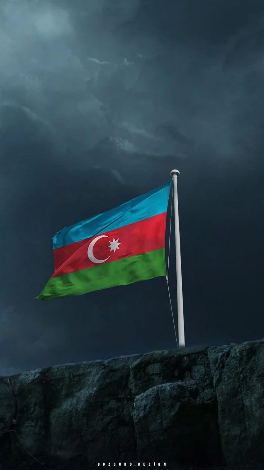 720P Free download | Azərbaycan bayrağı divar kağızı. Azerbaijan Flag ...