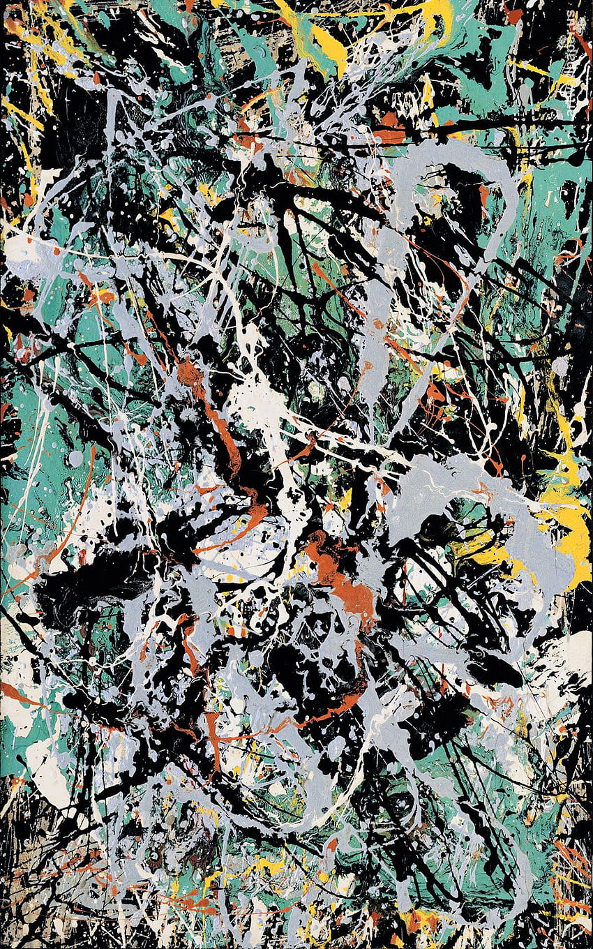 Jackson Pollock iPhone 10, pintura de Jackson Pollock fondo de pantalla del teléfono