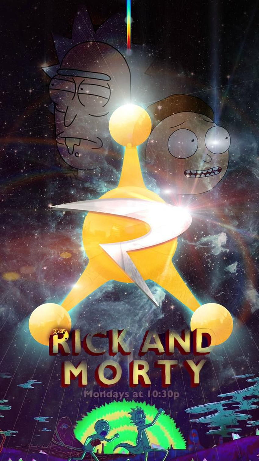 Des s de Rick & Morty para PC y smartphones, Retrato Rick and Morty fondo de pantalla del teléfono