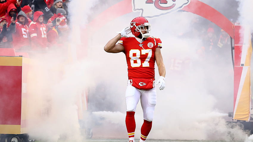 From a care kid to a team leader, Chiefs' Travis Kelce HD wallpaper
