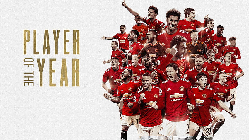 Głosuj na zawodnika roku i gola sezonu 2020 Man Utd 21. Manchester United, skład Manchesteru United Tapeta HD