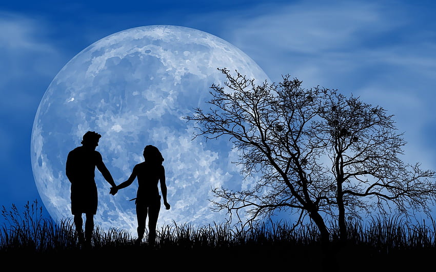Romantic Night Full Moon, Moon Romance HD wallpaper | Pxfuel