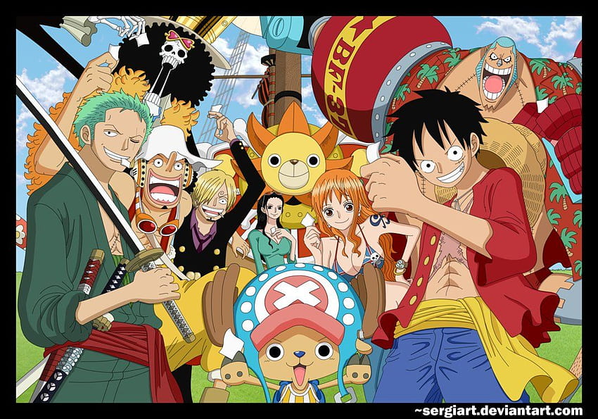 One Piece - La gran reunión, One Piece Crew fondo de pantalla