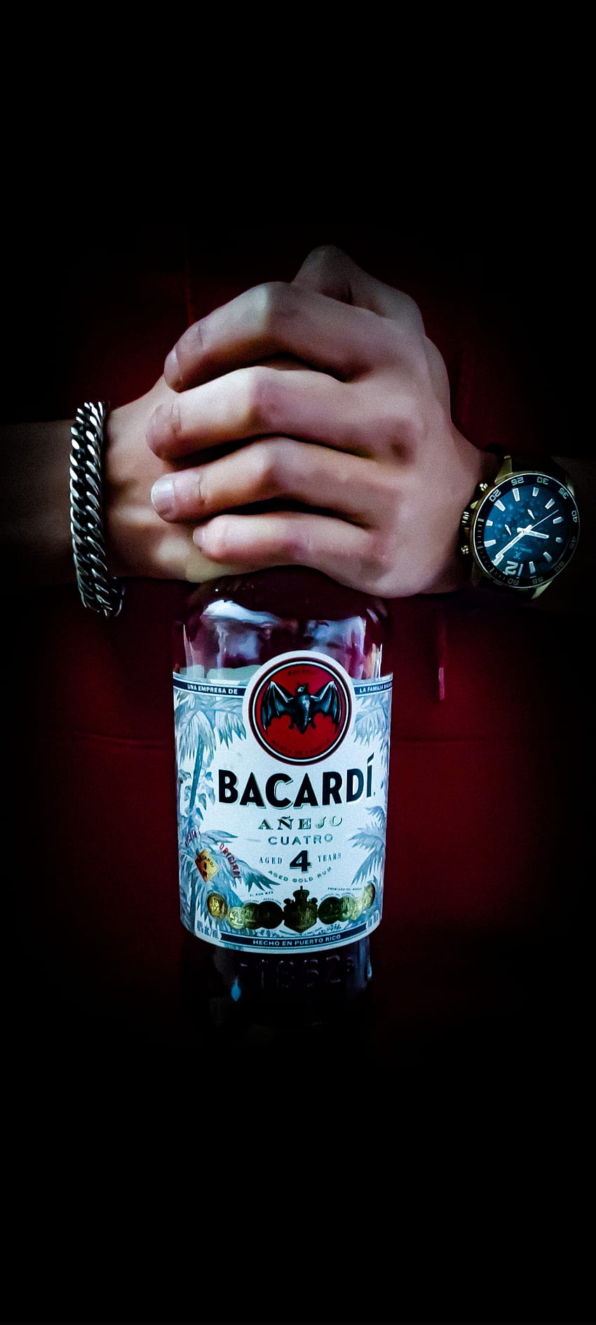 Bacardi, glass_bottle, liquid HD phone wallpaper