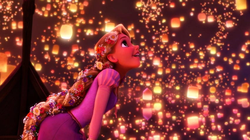 i absolutely loved this scene! i wanna have a moment like that, Tangled Lantern HD wallpaper