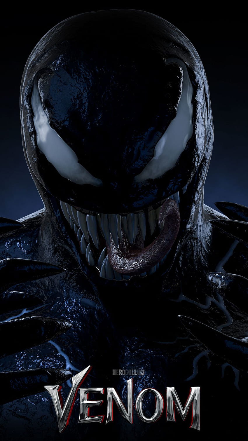 high def 4k image of darth venom bust