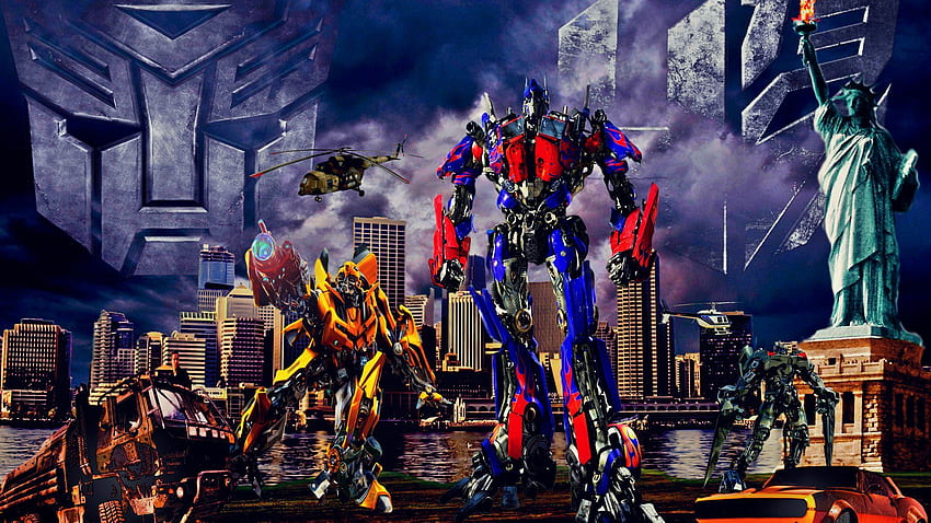 Transformer-Hintergrund für das Transformers-Team HD-Hintergrundbild