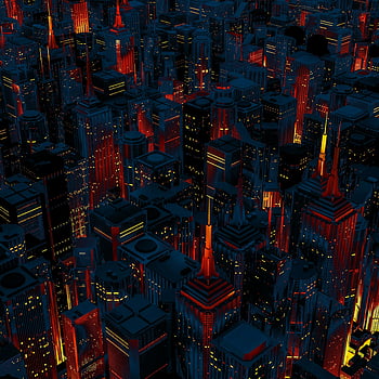 cartoon city background dark