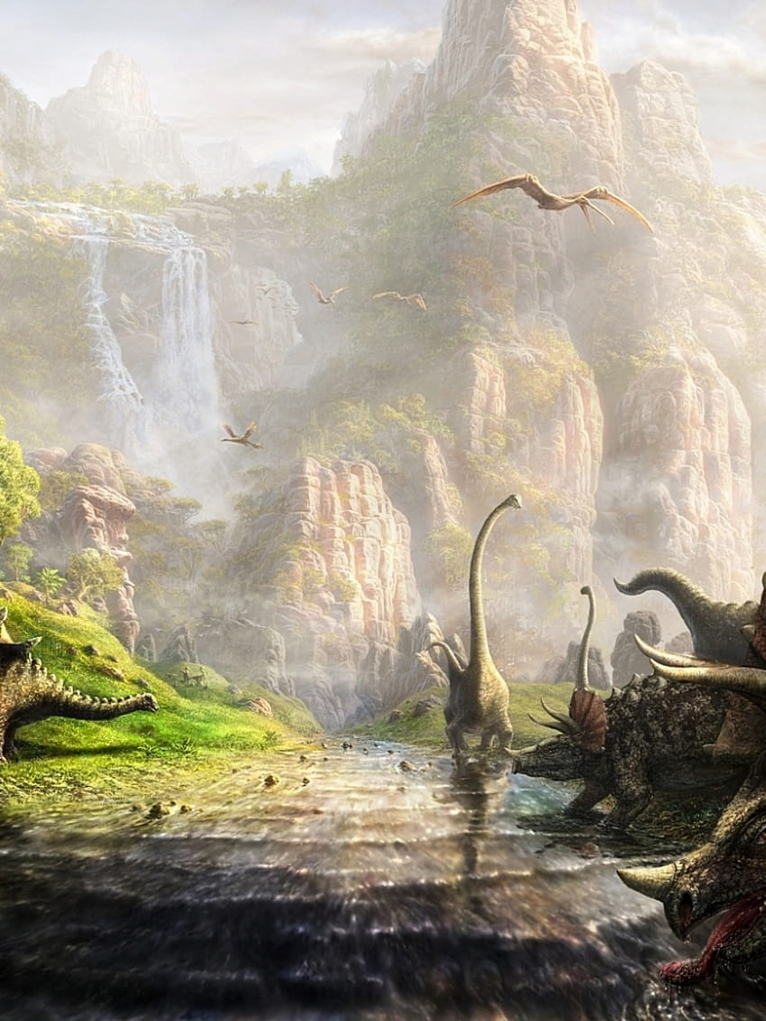 The Land Of Dinosaurs iPad HD phone wallpaper