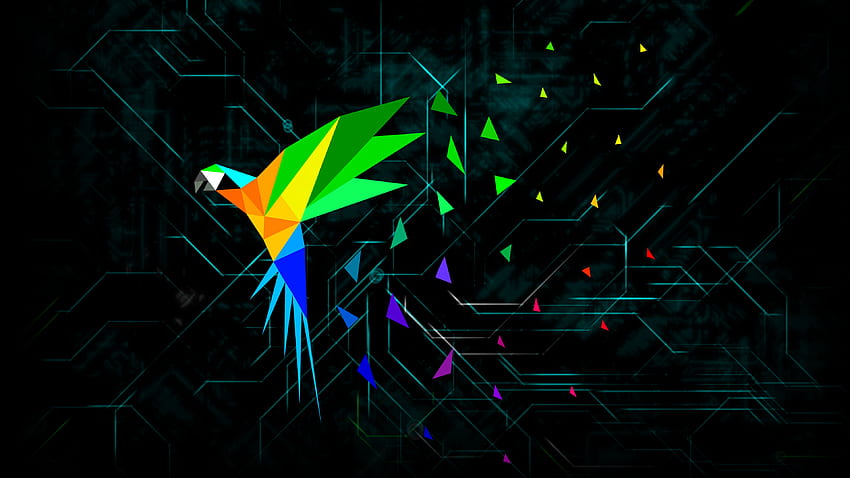 Panduan Pemasangan Definitive Parrot Security OS Pada Mesin Virtual – Project Nirvana 2030, Parrot Linux Wallpaper HD