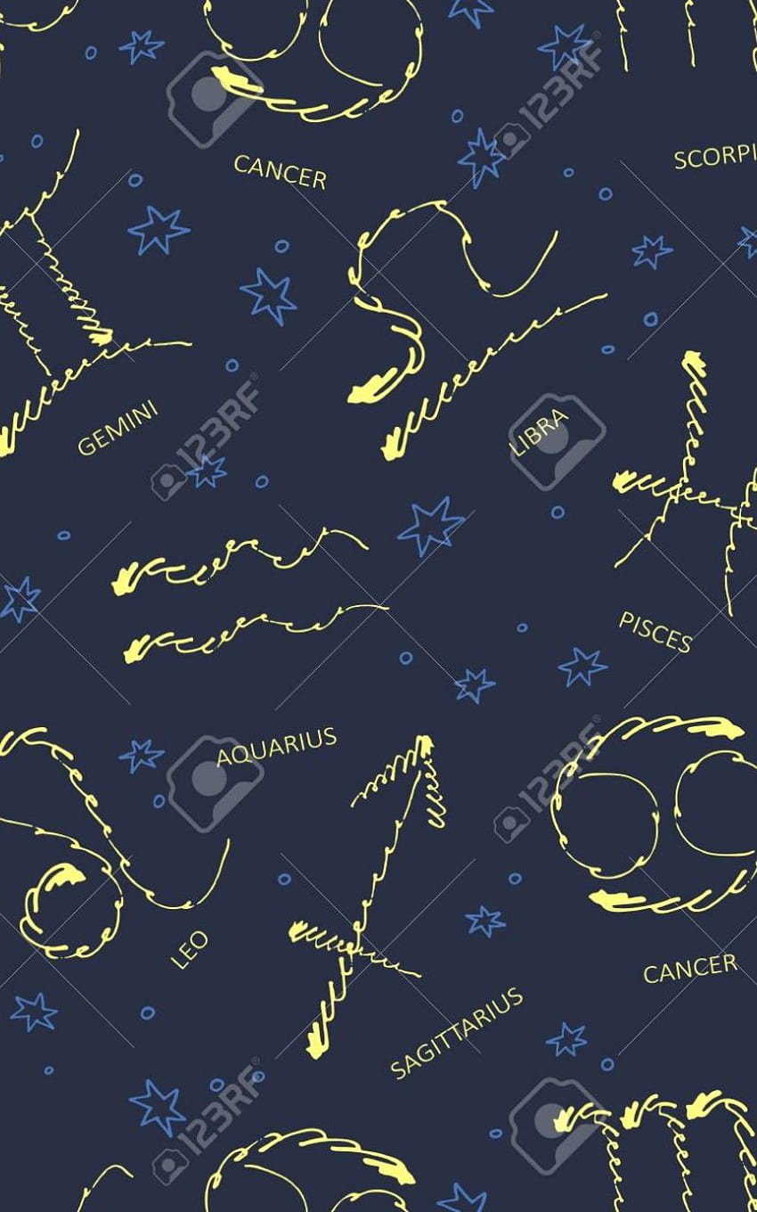 Zodiac Signs Seamless Pattern Zodiac Constellations Design [] for your , Mobile & Tablet. Explore Signs . Signs, Signs , Browning Signs, Libra Constellation HD phone wallpaper