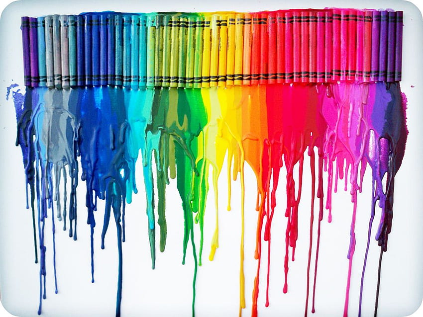 Melted Crayon Backgrounds