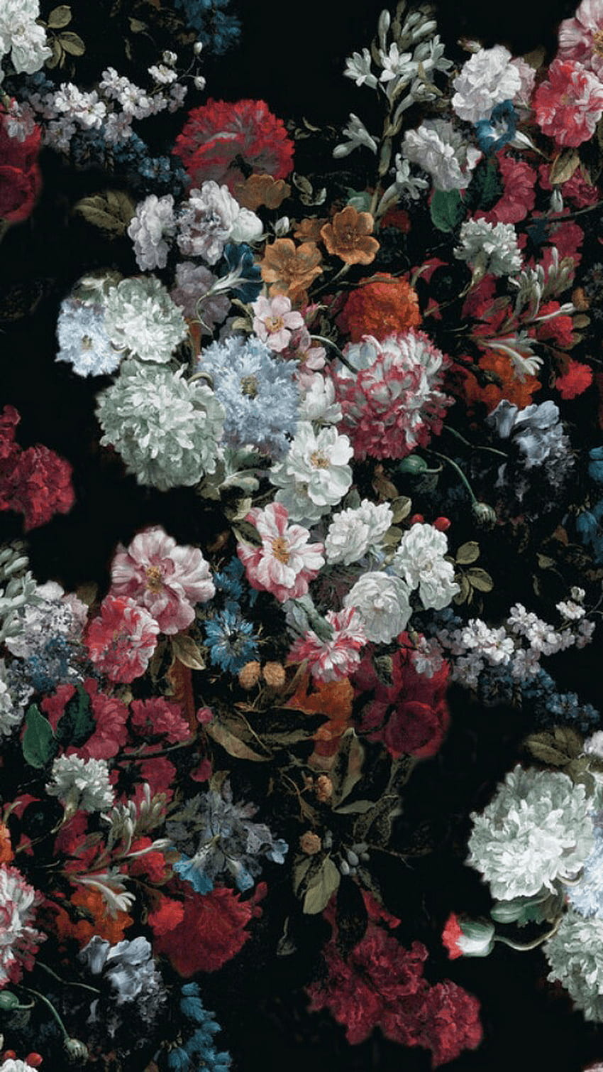 petrichoZy on floral patterns. Flowers, Flower aesthetic, Plants, Dark Aesthetic Floral HD phone wallpaper