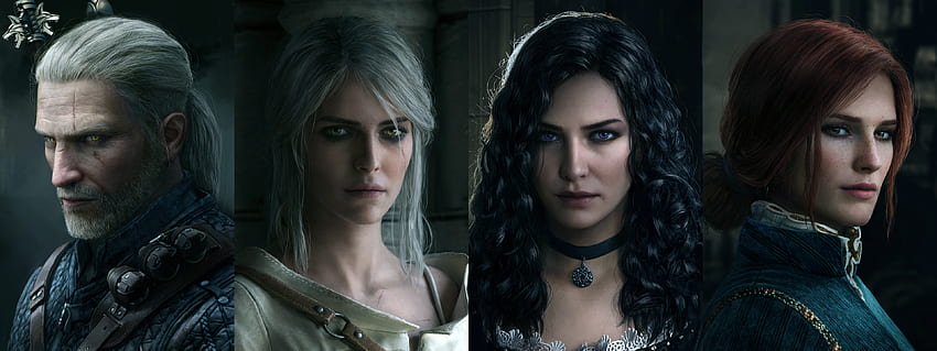 Geralt, Ciri, Yennefer et Triss par Ástor Alexander []. : Fond d'écran HD