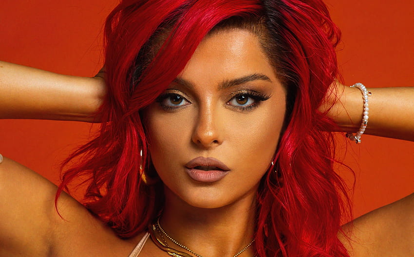 Bebe Rexha, redhead, 2020 HD wallpaper