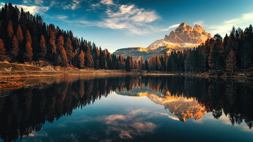Dolomiti Italy Autumn Lago Antorno Landscape graphy For Pc Tablet And Mobile, Fall HD wallpaper