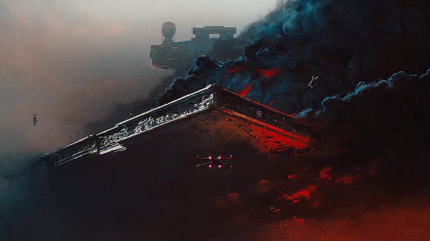 Destroyer ship, space, Star Wars, game HD wallpaper