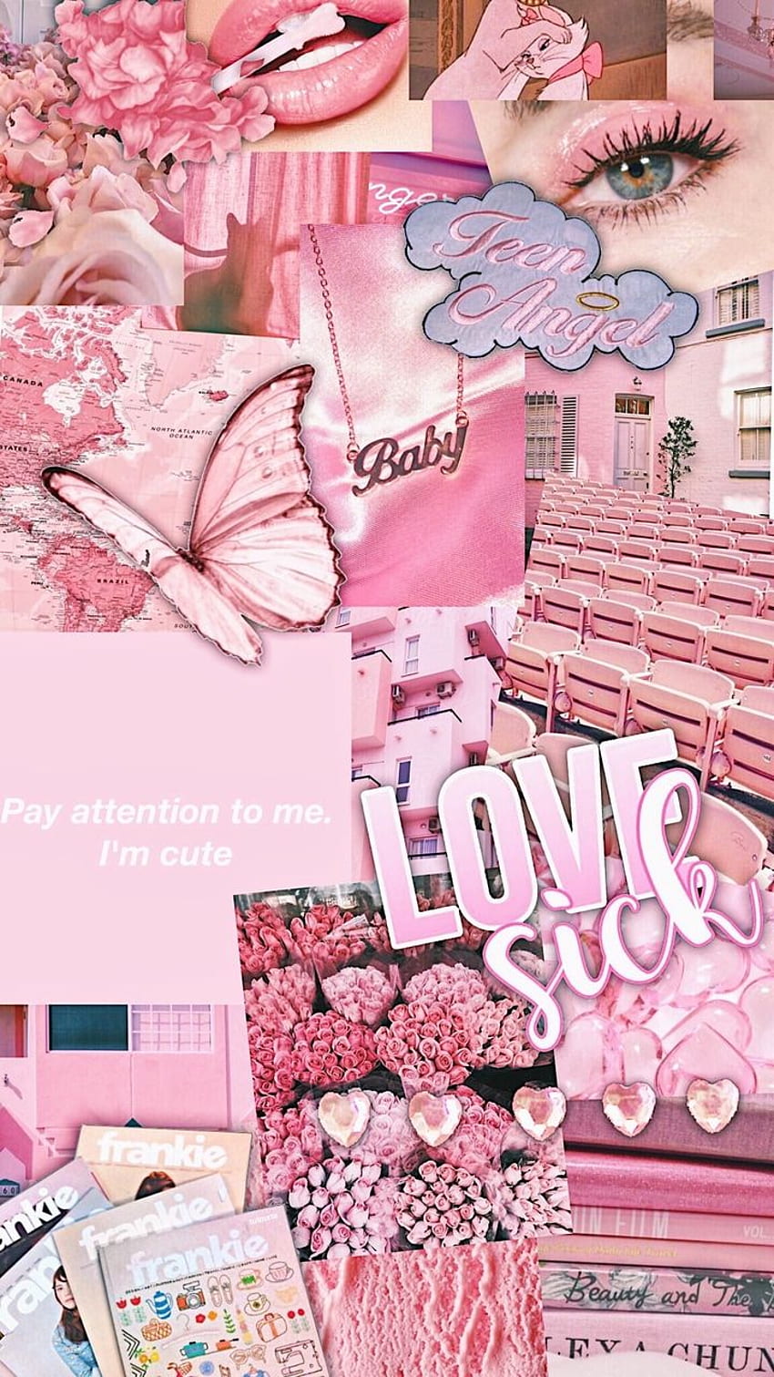 Pink Collage, Kawaii Collage HD phone wallpaper | Pxfuel