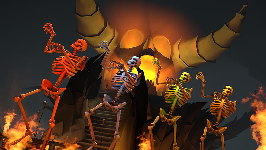 ... Gruselige gruselige Skelette. von Ray Draca HD-Hintergrundbild