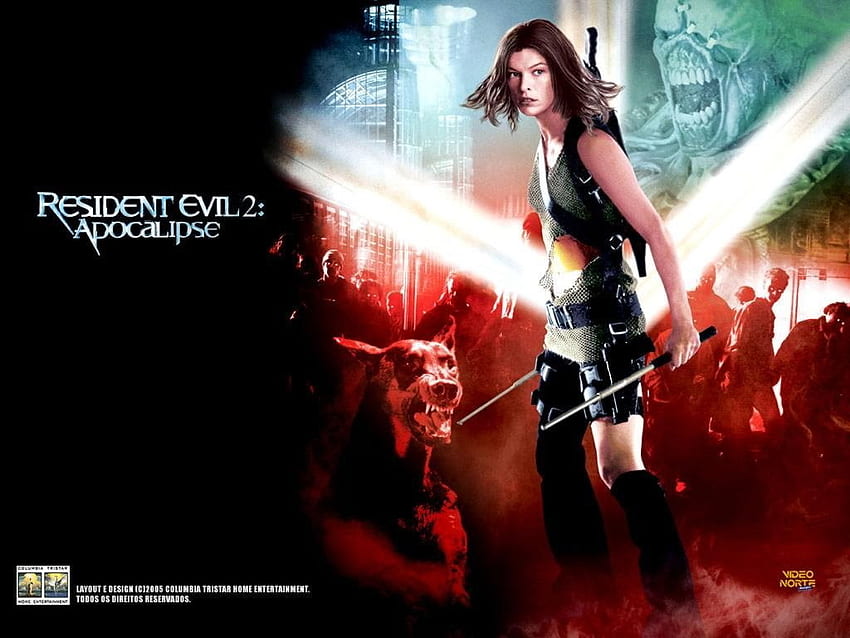 Resident Evil Movie resident Evil - Resident Evil Apocalypse 2004 Plakat, Resident Evil Stars Tapeta HD